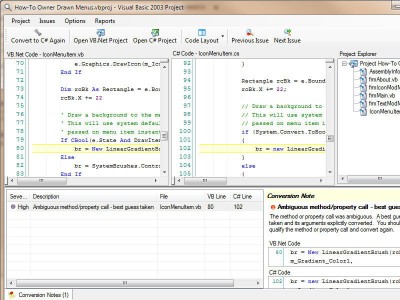 VB.Net to C# Converter 2.09 screenshot VB.Net to C# Converter 2.09 screenshot