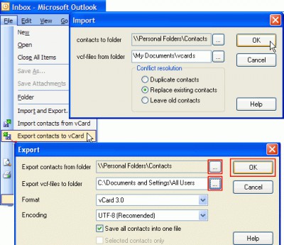 vCard Wizard for Outlook 2.51 screenshot vCard Wizard for Outlook 2.51 screenshot