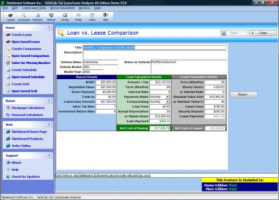 VehiCalc Car Loan/Lease Analyzer Home Ed 2.0 screenshot VehiCalc Car Loan/Lease Analyzer Home Ed 2.0 screenshot