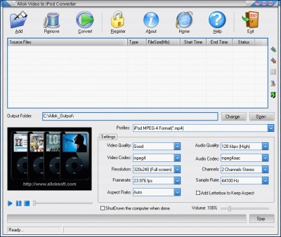 VIDE0 to iPod Converter 20.2.902 screenshot VIDE0 to iPod Converter 20.2.902 screenshot