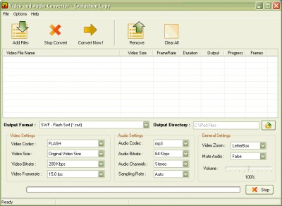 Video and Audio Converter 2007.01091 screenshot Video and Audio Converter 2007.01091 screenshot