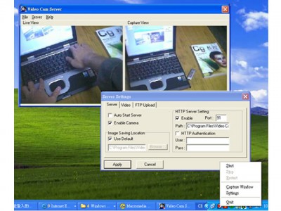 Video Cam Server b1.0.0 screenshot Video Cam Server b1.0.0 screenshot