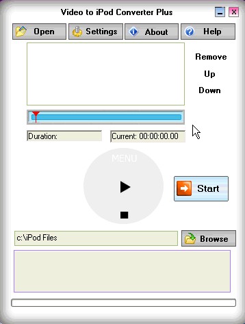 Video to iPod Converter Plus 2.0 screenshot Video to iPod Converter Plus 2.0 screenshot