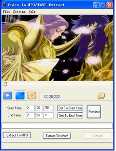 Video To MP3/WAVE Extract 1.12 screenshot Video To MP3/WAVE Extract 1.12 screenshot