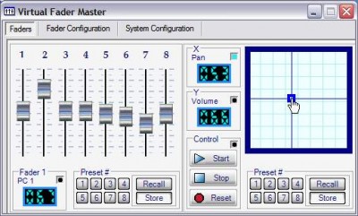 Virtual Fader Master 1.1 screenshot Virtual Fader Master 1.1 screenshot