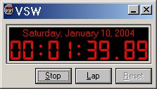 Virtual Stopwatch 3.18 screenshot Virtual Stopwatch 3.18 screenshot