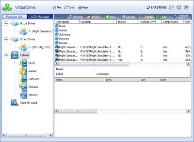 VirtualDrive CD Emulator 11 screenshot