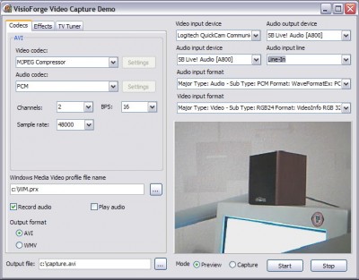 VisioForge Video Capture Delphi Edition 2.8 screenshot