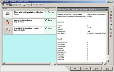 VisNetic AntiVirus for Workstations 4.5.0 screenshot