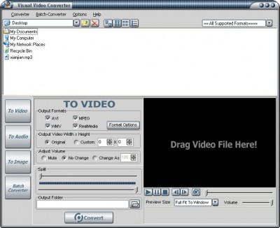 Visual Video Converter 4.3 screenshot Visual Video Converter 4.3 screenshot