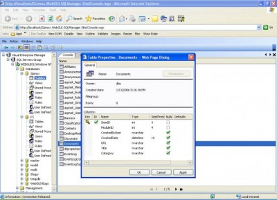 Visual WebGui Enterprise Manager 1.0.0 screenshot Visual WebGui Enterprise Manager 1.0.0 screenshot
