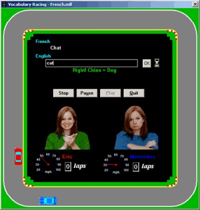 Vocabulary Racing 1.0b screenshot Vocabulary Racing 1.0b screenshot