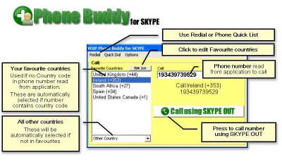 VOIP Phone Buddy for SKYPE 2.0.21 screenshot