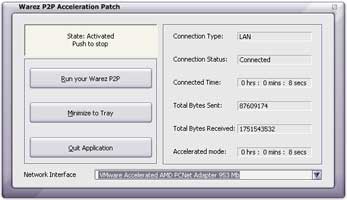 Warez Acceleration Patch 3.8.7 screenshot Warez Acceleration Patch 3.8.7 screenshot