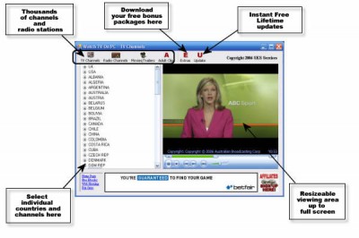 Watch TV On Computer 1.06 screenshot Watch TV On Computer 1.06 screenshot