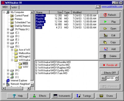 WAVmaker 3.7 screenshot WAVmaker 3.7 screenshot