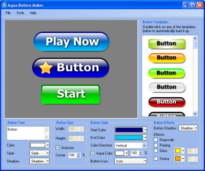 Web Button Maker Aqua 1.1