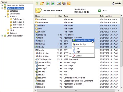 Web File Manager - FileVista 3.6 screenshot