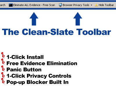 Web History Eraser Toolbar 1.4 screenshot