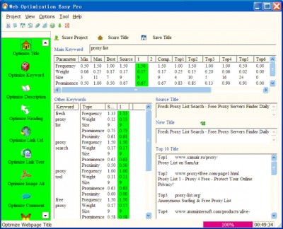 Web Optimization Easy Pro 4.10 screenshot Web Optimization Easy Pro 4.10 screenshot