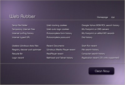 Web Rubber 2.0 screenshot