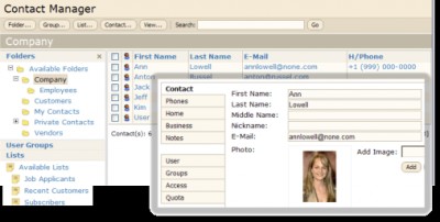WebAsyst Contact Manager 2.0 screenshot WebAsyst Contact Manager 2.0 screenshot