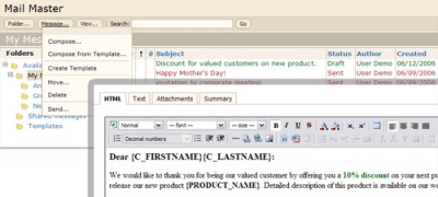 WebAsyst Mail Master 1.0 screenshot WebAsyst Mail Master 1.0 screenshot
