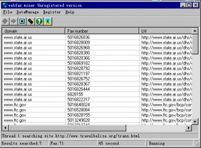 webfax miner 2.50 screenshot webfax miner 2.50 screenshot