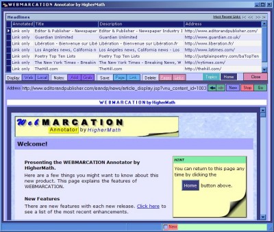 WEBMARCATION Annotator 1.8.2 screenshot