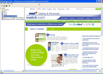 WebPageCatcher 1.0 screenshot WebPageCatcher 1.0 screenshot