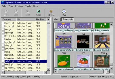webpicture miner 1.30 screenshot
