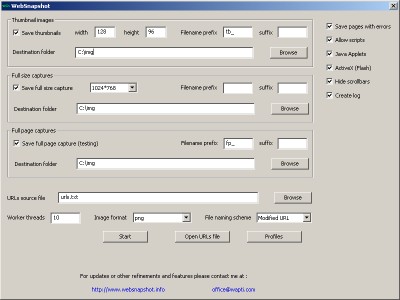 WebSnapshot 1.00 screenshot