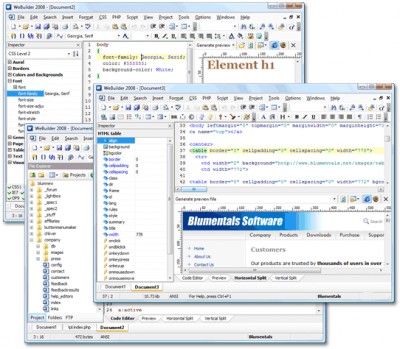 WeBuilder 2008 9.52 screenshot