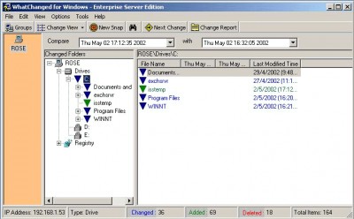 WhatChanged for Windows 2.0 screenshot