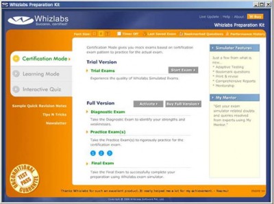 Whizlabs J2EE Certification Kit 6.0.1 screenshot Whizlabs J2EE Certification Kit 6.0.1 screenshot