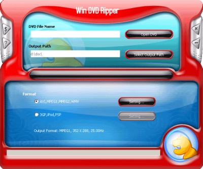 Win DVD Ripper 9.2.9 screenshot Win DVD Ripper 9.2.9 screenshot