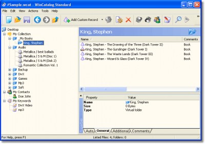 WinCatalog 2.3 2.3 screenshot WinCatalog 2.3 2.3 screenshot