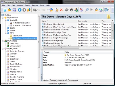 WinCatalog 2009 2.81 screenshot WinCatalog 2009 2.81 screenshot