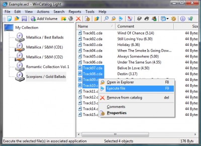 WinCatalog Light 1.20 screenshot
