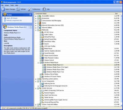 WinComponents 1.2 screenshot WinComponents 1.2 screenshot