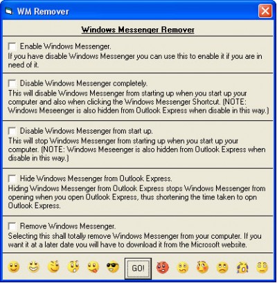Windows Messenger Remover 1.0 screenshot