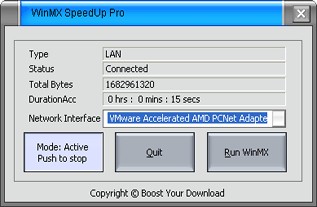WinMx SpeedUp Pro 3.6.0 screenshot WinMx SpeedUp Pro 3.6.0 screenshot