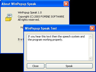 WinPopup Speak! 1.0 screenshot