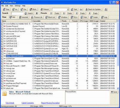 WinTasks 5 Professional 5.03 screenshot WinTasks 5 Professional 5.03 screenshot