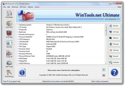 WinTools.net Ultimate 12.2.1 screenshot WinTools.net Ultimate 12.2.1 screenshot