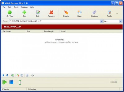 WMA Burner Plus 2.0 screenshot WMA Burner Plus 2.0 screenshot