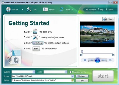 Wondershare DVD to iPod Ripper 3.2.33 screenshot Wondershare DVD to iPod Ripper 3.2.33 screenshot