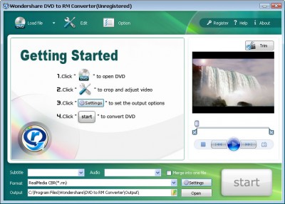Wondershare DVD to RM Converter 3.1.25 screenshot Wondershare DVD to RM Converter 3.1.25 screenshot
