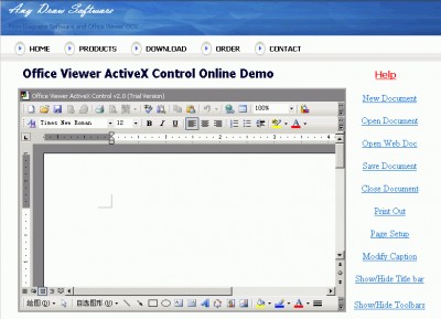 Word Viewer ActiveX Control 2.6 screenshot Word Viewer ActiveX Control 2.6 screenshot