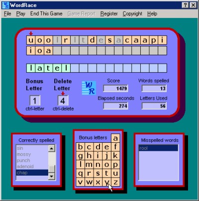 WordRace 1.0.1 screenshot WordRace 1.0.1 screenshot